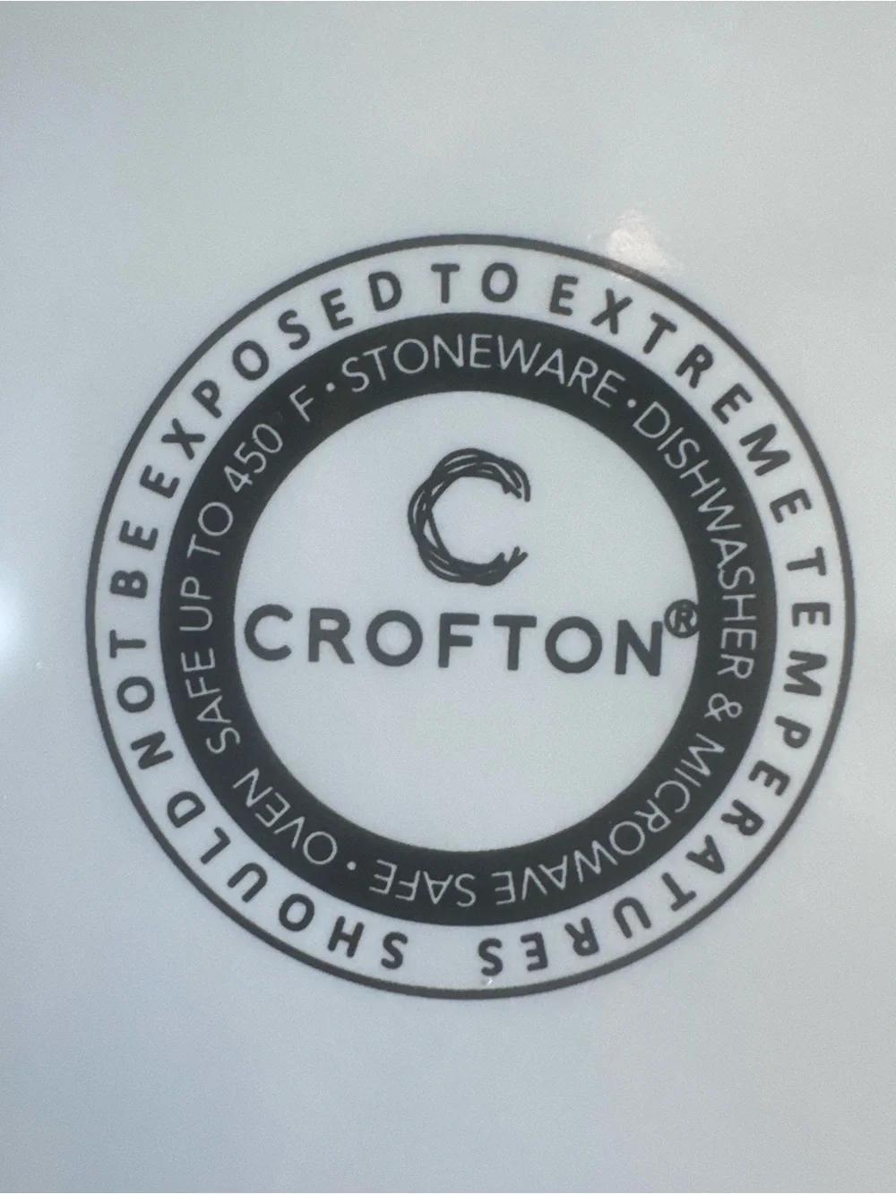Crofton “Witches Be Crazy” Festive Halloween Serving Tray- White